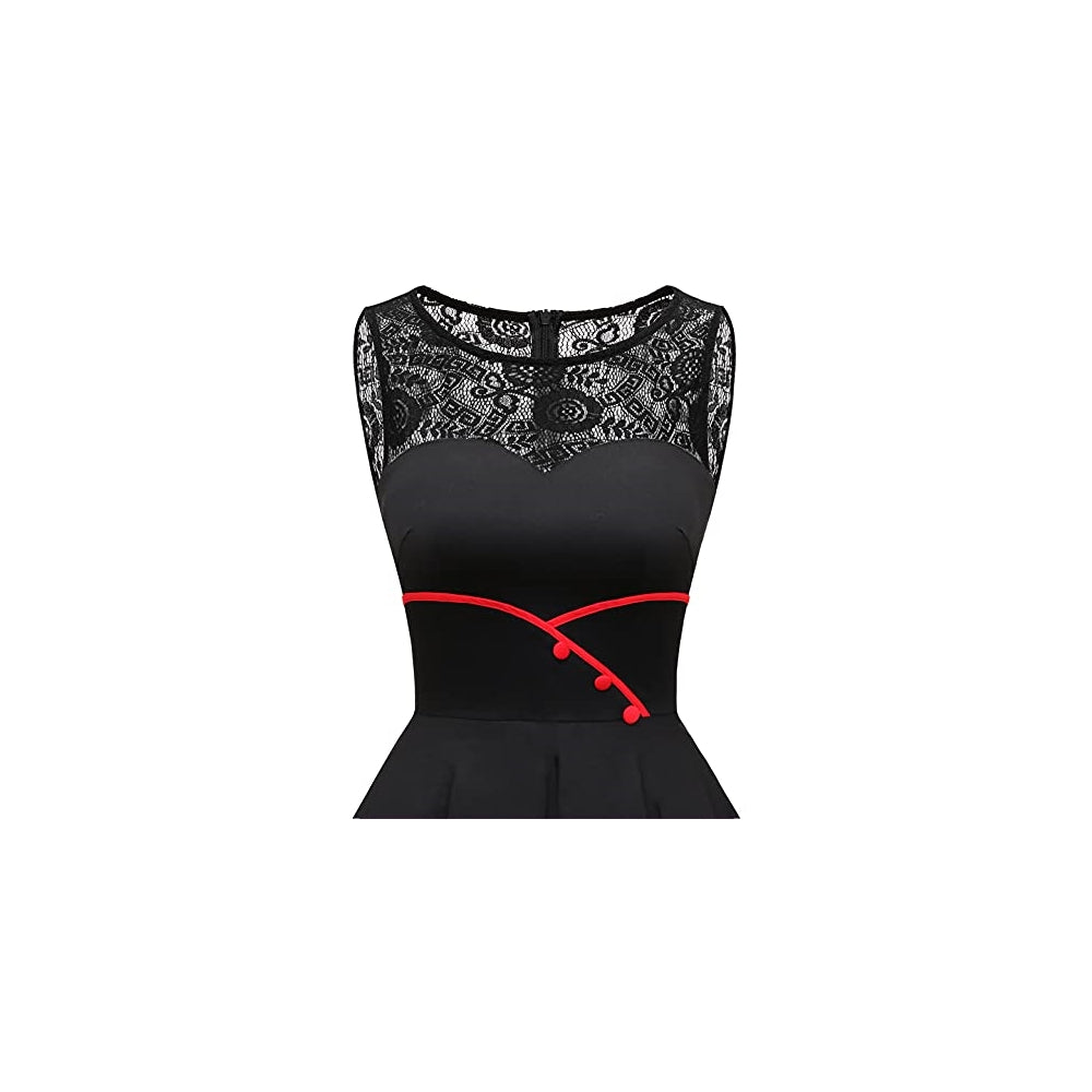Disfraz Vestido de cóctel para mujer de los años 50 talla XS
