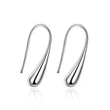 Pendientes colgantes de hilo de plata esterlina
