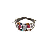 Pulseras bohemia de mujer de muchas capas de tela