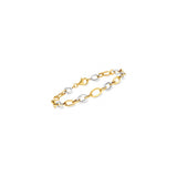 Pulseras de eslabones ovalados 14 quilates
