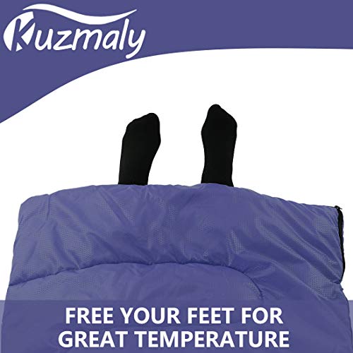 Kuzmaly Camping Sleeping Bag 3 Seasons Lightweight &amp;Waterproof with Compression Sack Camping Sleeping Bag Indoor &amp; Outdoor for Adults &amp; Kids…