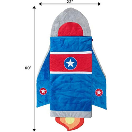 Bolsa de dormir para niños con diseño de cohete