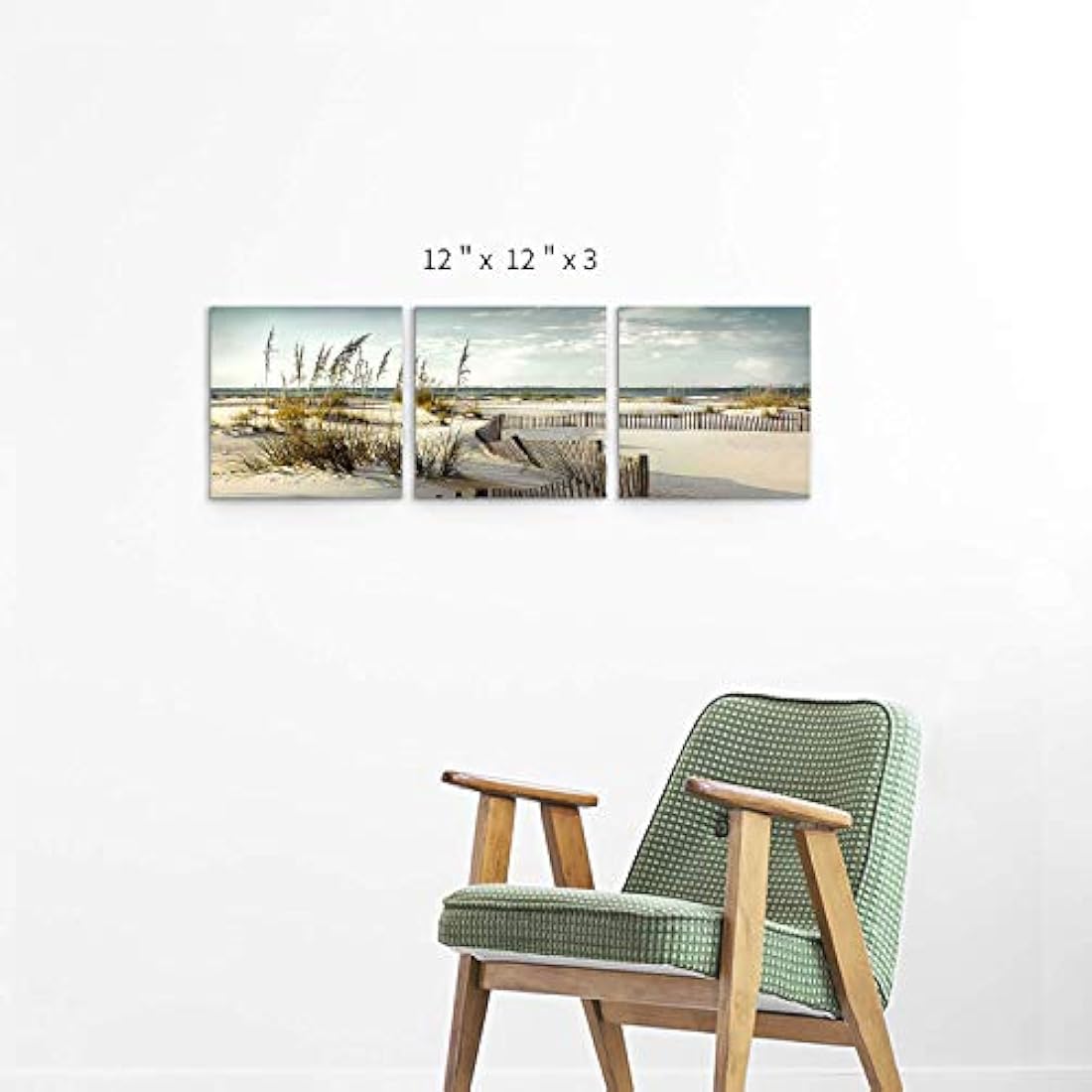 Lienzo de playa, arte de pared: dunas de arena costeras