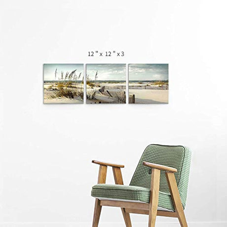 Lienzo de playa, arte de pared: dunas de arena costeras
