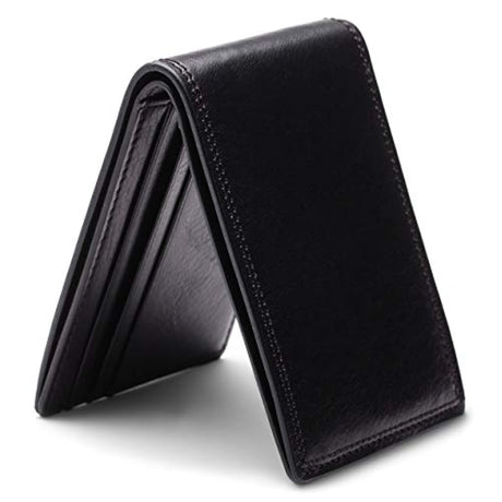 Bosca Cartera pequeña de piel bifold para hombre