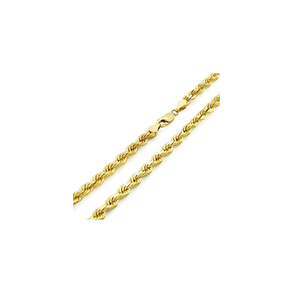 Pulseras de oro amarillo de 14 quilates con corte