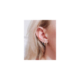 Aretes de aro pequeños de oro de 14 quilates hipoalergénicos