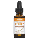 Vitamina D3 con gotas líquidas K2 para una mejor absorción