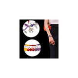 Pulseras y tobilleras chakras con cuentas de jaspe