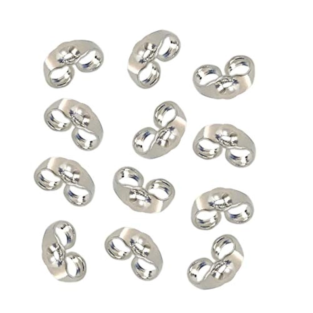 12 piezas / 6 pares de pendientes de plata de ley 925