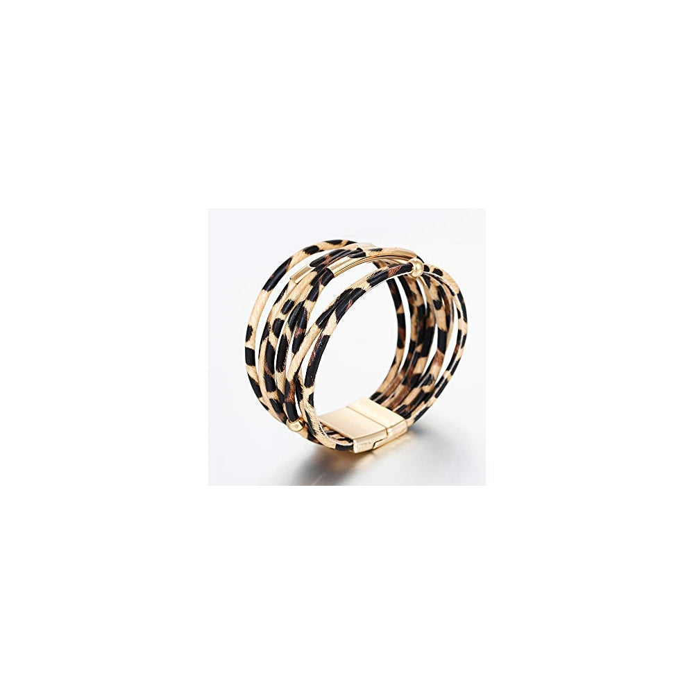 Pulseras y tobilleras de cuero para mujer