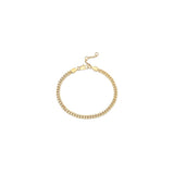 Pulseras y tobilleras ajustable chapada en oro