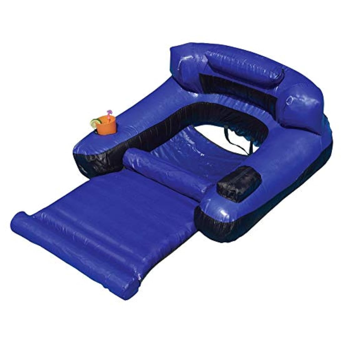Flotador de piscina cubierto de tela para descansar