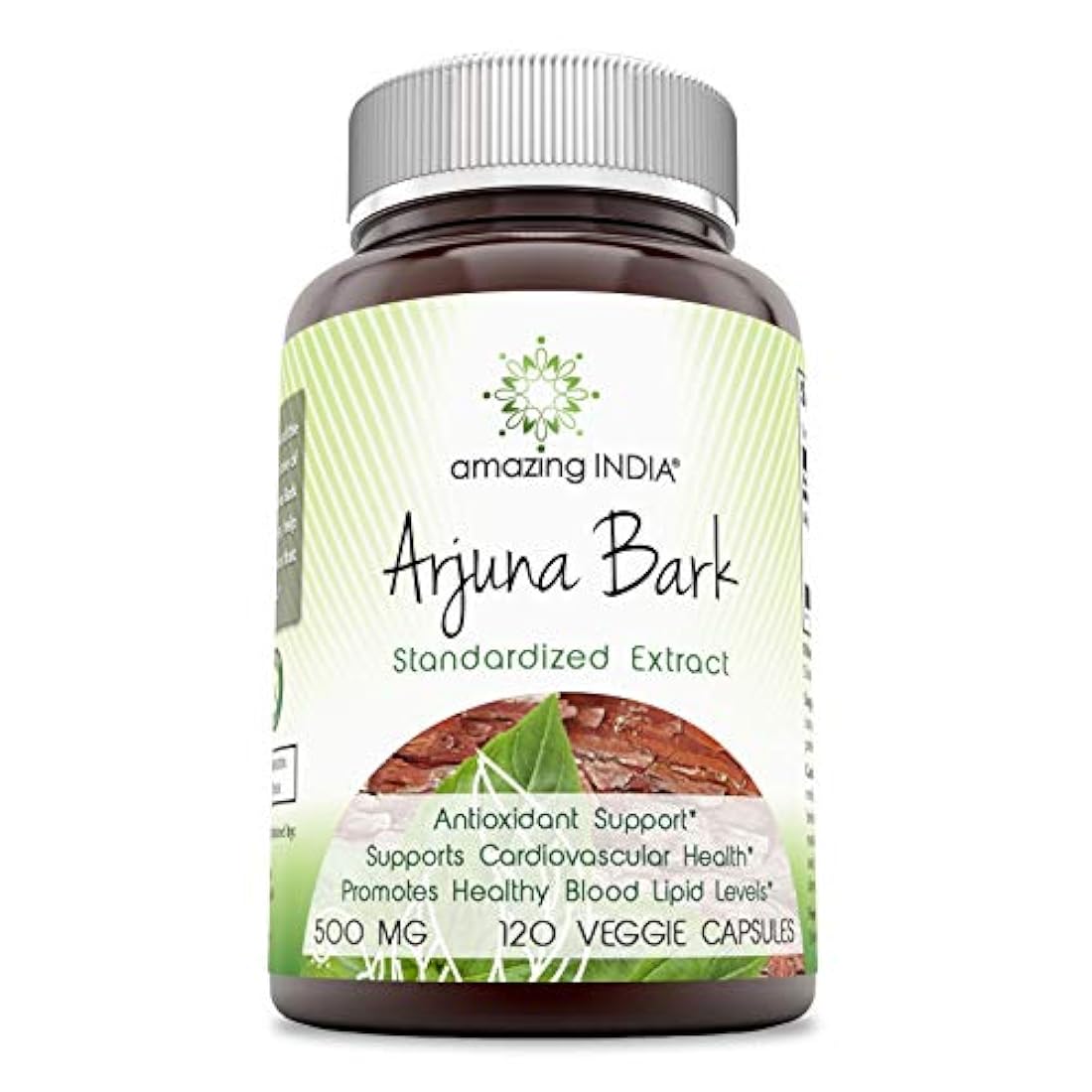 Amazing India Arjuna Veggie – 500 mg 120 Cápsulas
