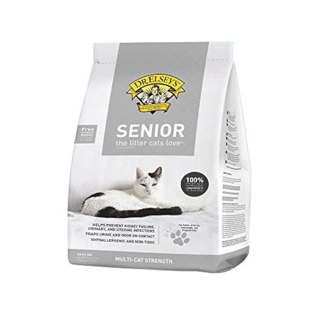Precious Cat Dr. Elsey 's Senior Cat Litter, 8 libras.
