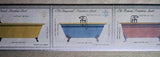Papel pintado para bañera de porcelana