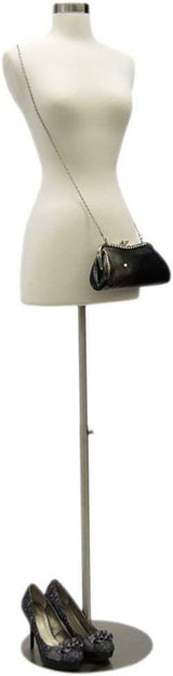 Maniquí Femenino con Base Metálica - Premium Pinnable #F2/4W+BS-04