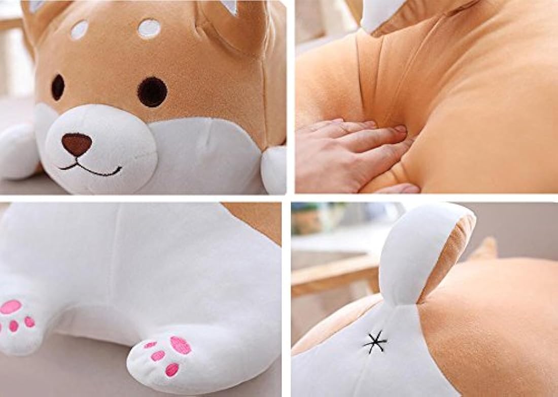 Almohada de felpa súper suave con forma de animal realista