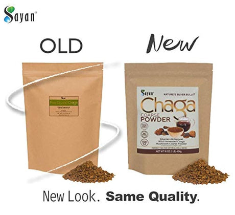 Siberian Raw Chaga Powder - Té súper antioxidante