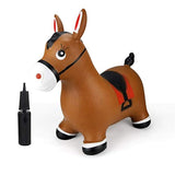 Caballo de salto inflable, juguete de animales de goma