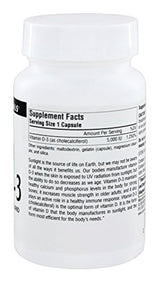 Vitamina D3 5000 IU Source Naturals, Inc. 60 caps