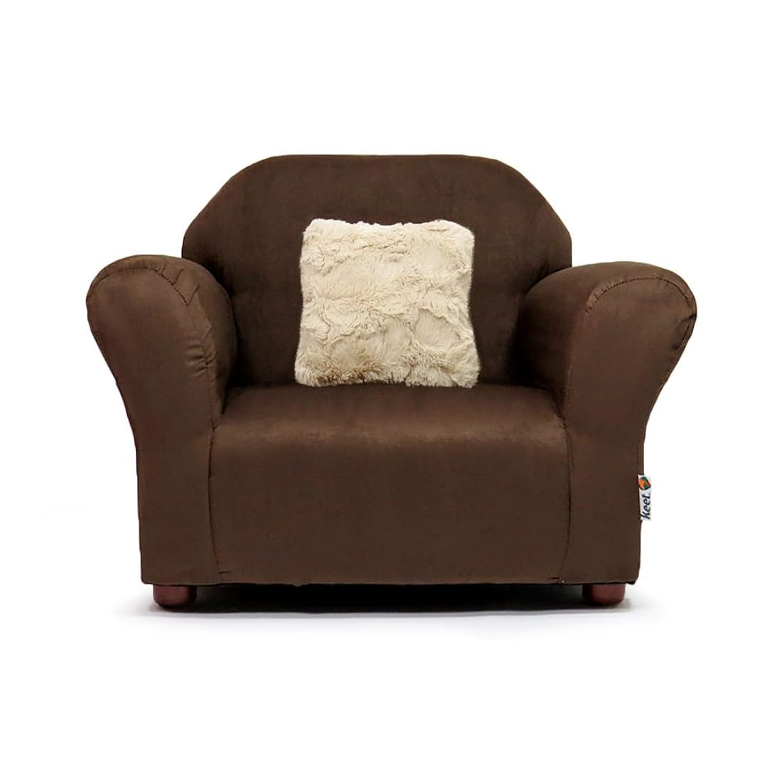 Keet Silla de felpa para niños, 2-5 años, color marrón