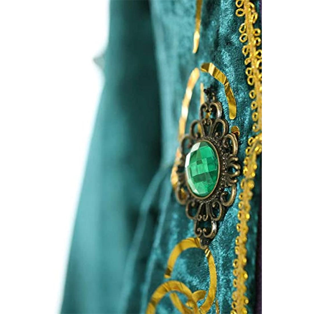 Disfraces Vestido de terciopelo verde Winifred para mujer