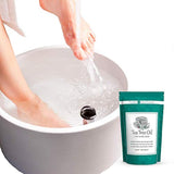 Baño de aceite de árbol de té para pies con sal