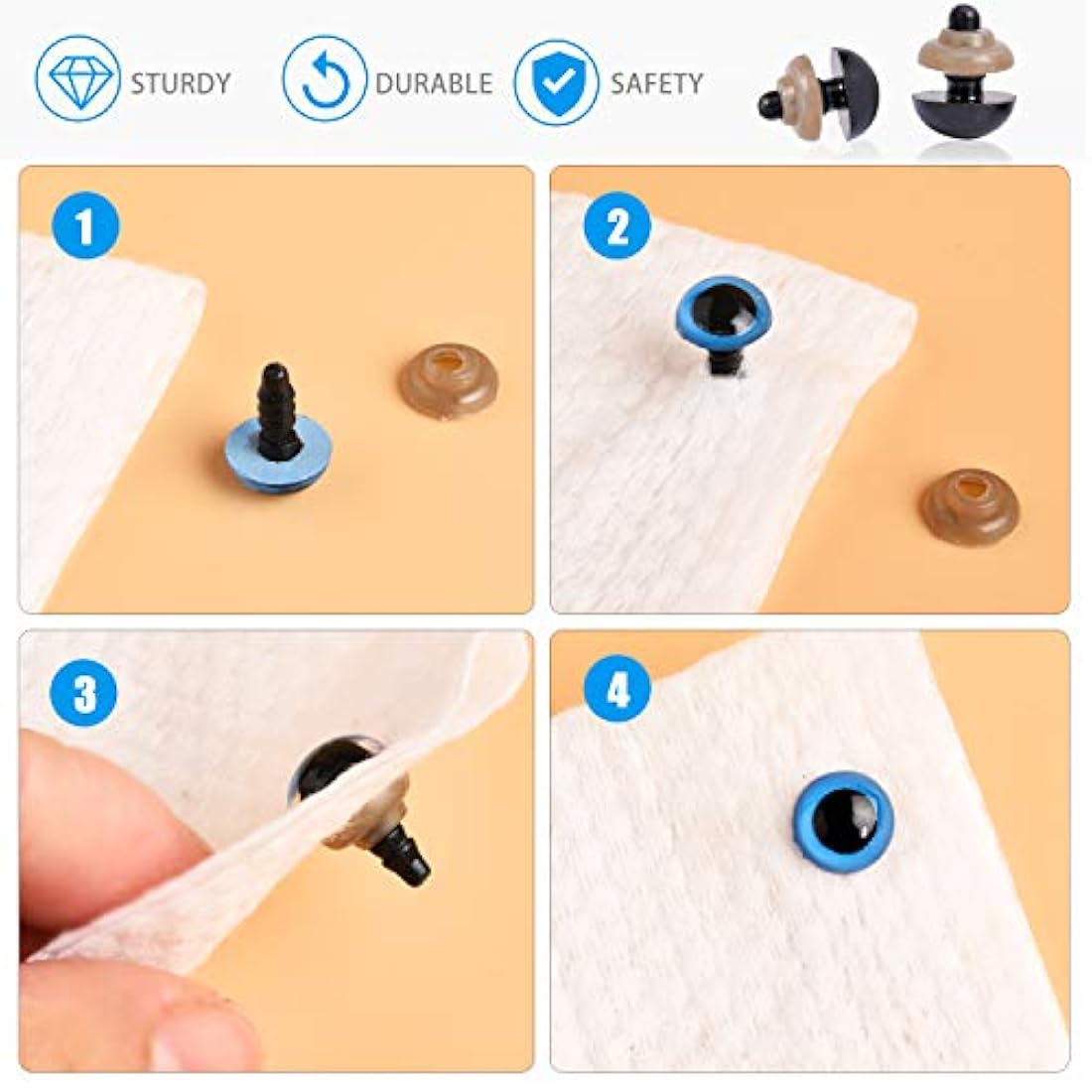 Ojos y narices para peluches