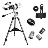 telescopio refractor astronómico AZ de 80 mm