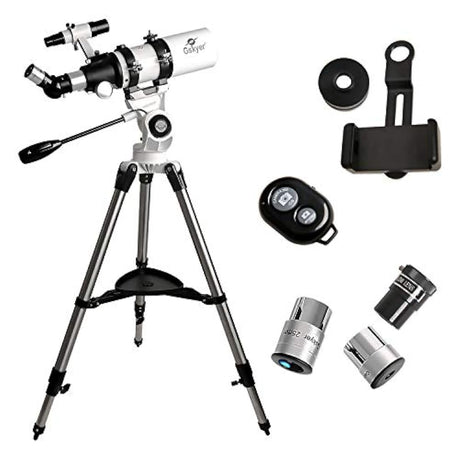telescopio refractor astronómico AZ de 80 mm