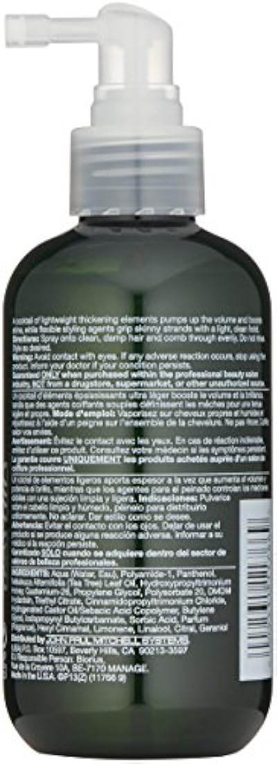 Spray espesante de sal de limón y árbol de té para cabello