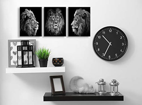CBHWallArt - Cuadro enmarcado,  Decoración de leones