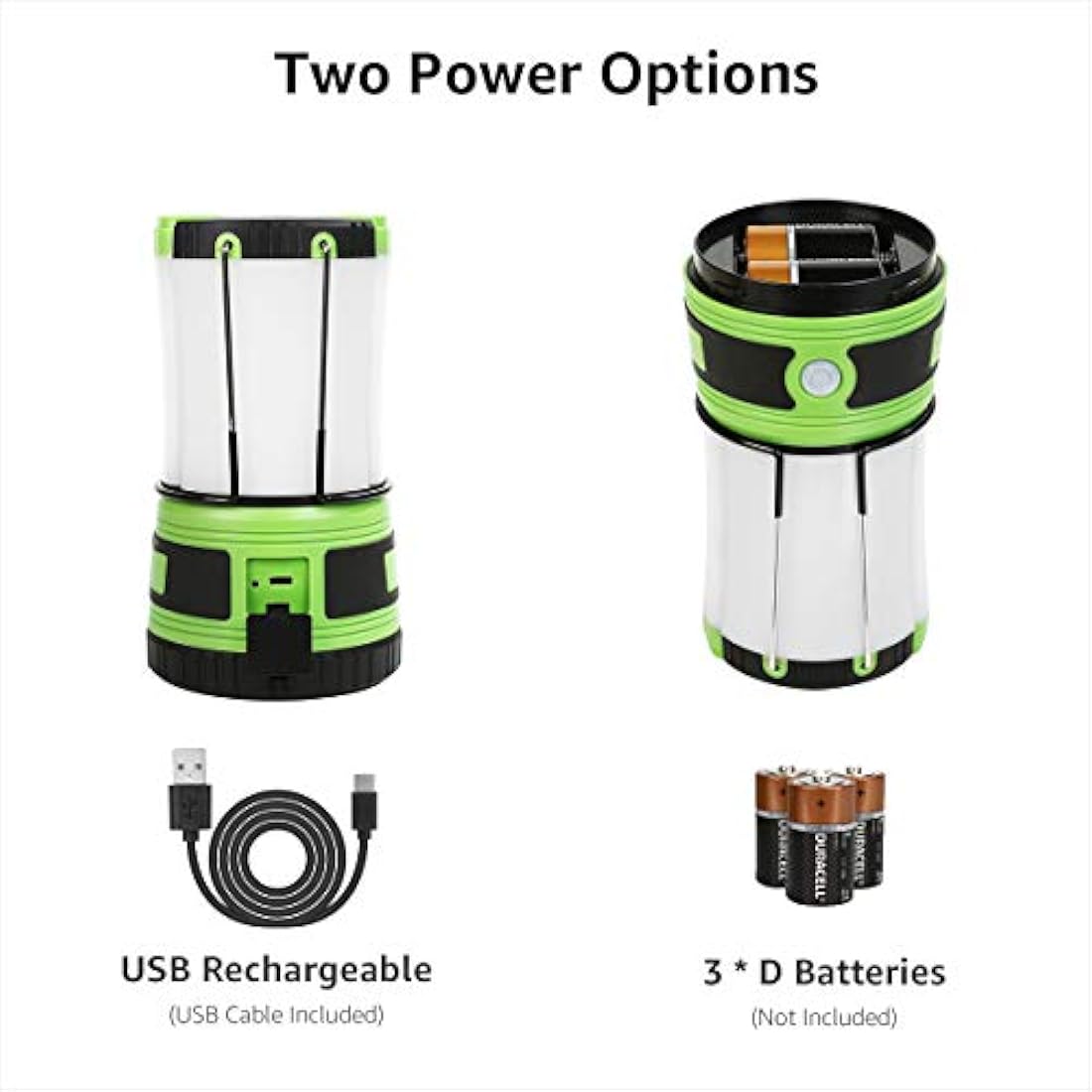 Linterna de camping LED recargable