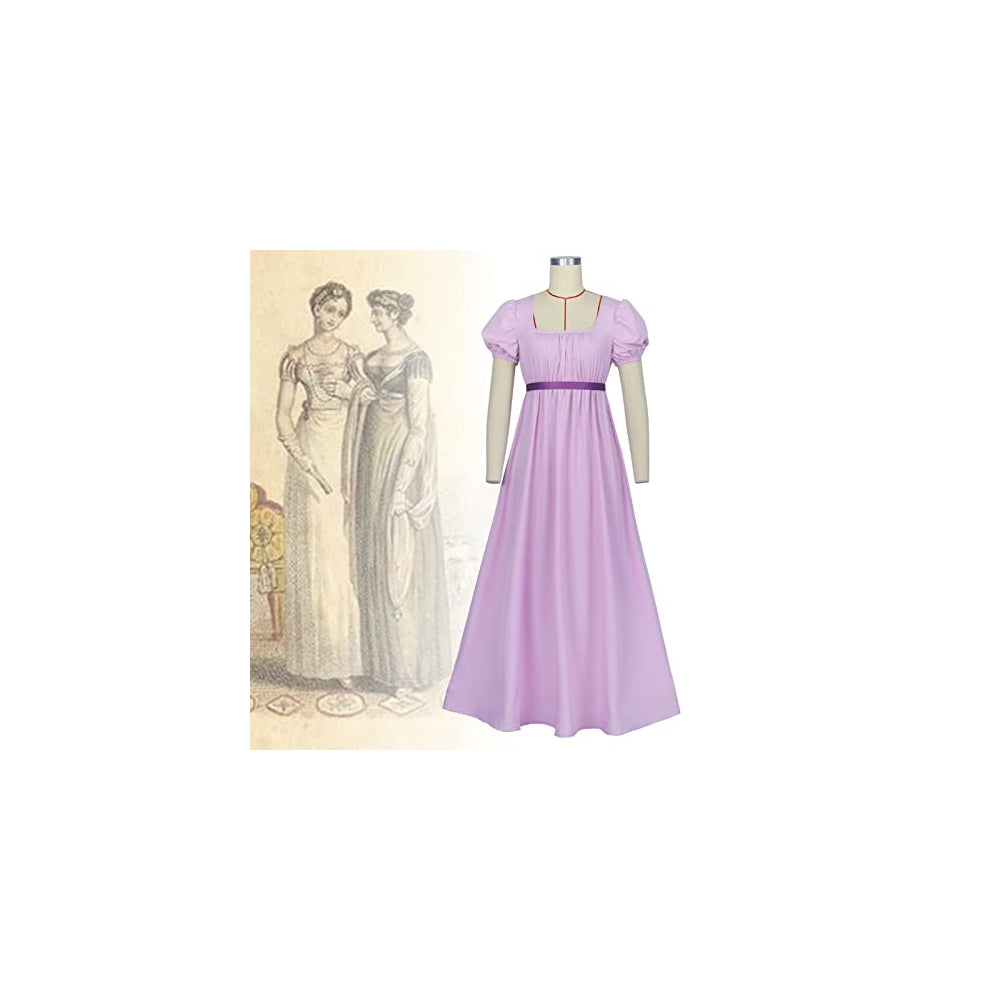 Disfrazde Jane Austen  la época de la Regencia talla S