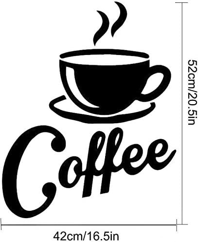 Vinilo Decorativo de Taza de Café LZYMSZ, Removible, DIY