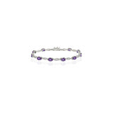 Pulseras y tobilleras de tenis de plata de ley auténtica