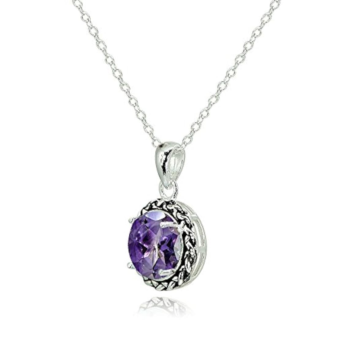 Plata de Ley auténtica ,, o de imitación creado Gemstone