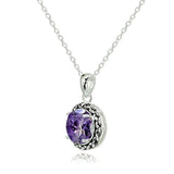 Plata de Ley auténtica ,, o de imitación creado Gemstone