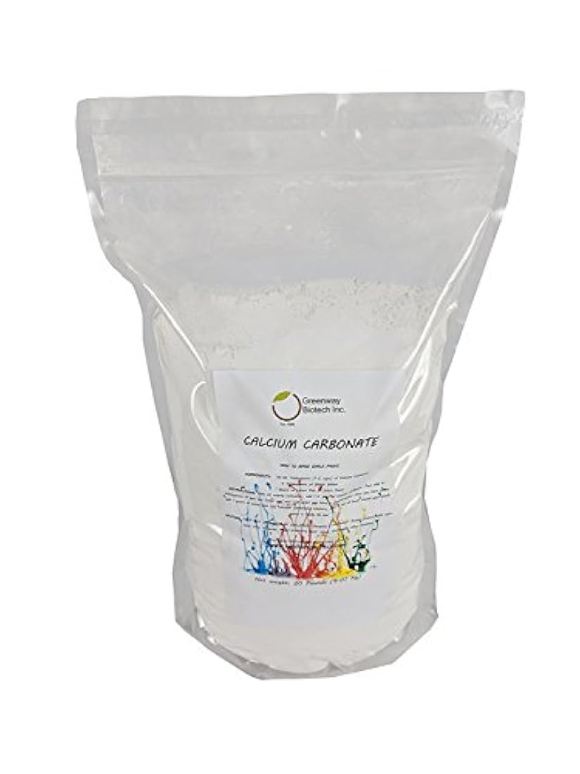20 libras Carbonato de calcio en polvo Greenway Biotech, Inc. Marca piedra caliza en polvo Rock polvo muy fino polvo
