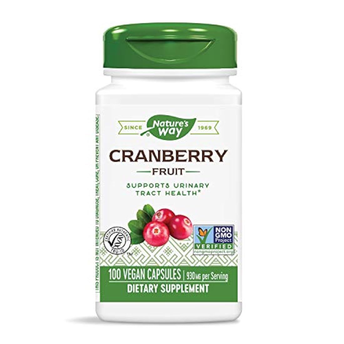 Nature's Way Cranberry Fruit, 465mg, 100 cápsulas, 12150