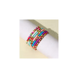 Pulseras y tobilleras de cuentas de colores para mujer