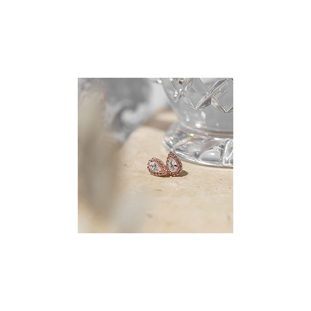 Aretes de plata con circonita cúbica de alta calidad