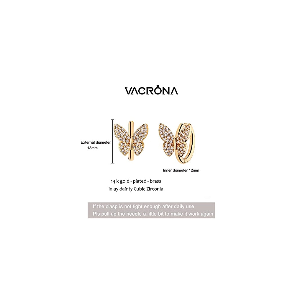 Aretes de presión pequeños para mujer