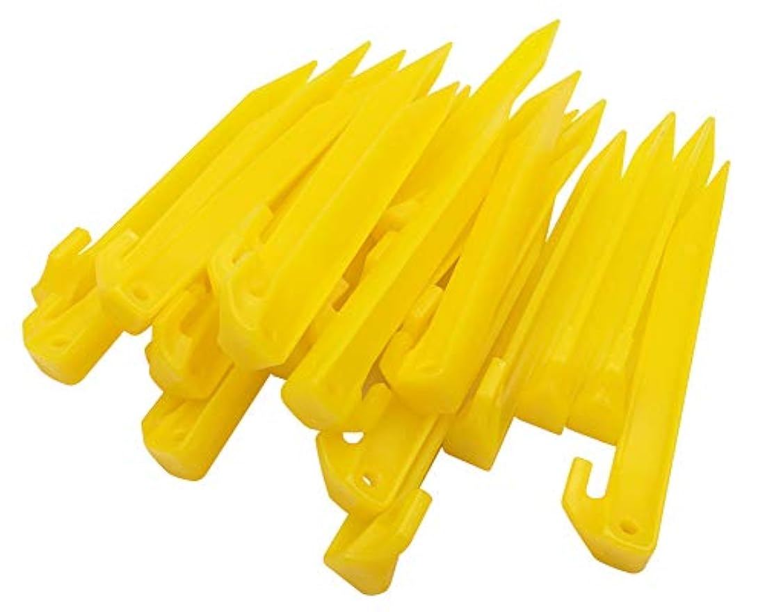 Juego de 24 pinzas de plástico para tienda de campaña