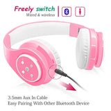 Woice - Auriculares inalámbricos Bluetooth para niños