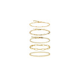 Pulseras Juego de pulseras de oro para mujeres y niñas