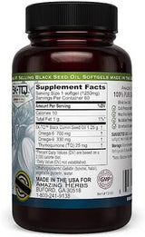 Cápsulas de Aceite de Semilla Negra Amazing Herbs 1250mg 60ct