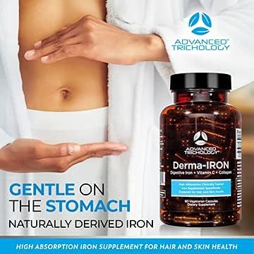 Suplemento Derma-Iron para mujeres y hombres para el cabello