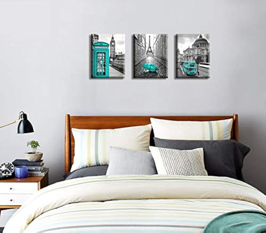 Maectpo Paris - Cuadro decorativo para dormitorio, lienzo